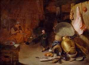 Interieur met figuren, 1643 door Pieter Jacobsz Duyfhuysen