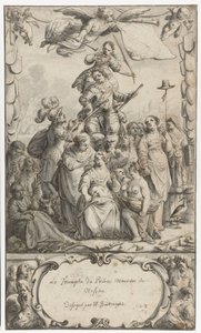 Frontispice ontwerp voor Frederick Hendrick van Nassauw door Pieter Jansz
