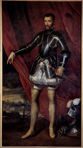 Portret van François de Lorraine, hertog van Guise (1519-1563). Schilderij door Pieter Pourbus (1523-1584) 17e eeuw Nancy, Musée des Beaux Arts
