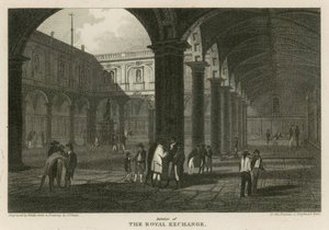 Interieur van de Royal Exchange, Londen door Pieter Jansz. Quast