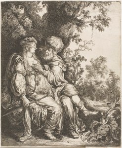 Juda en Thamar door Pieter Lastman