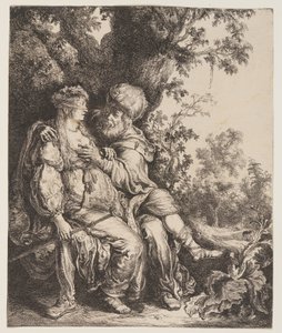 Juda en Tamar door Pieter Lastman