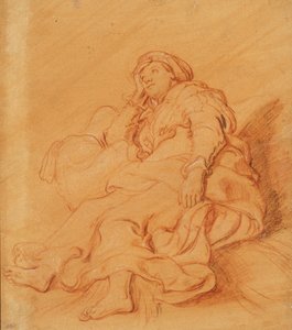 Studie van de figuur van Rachel, ca. 1621 door Pieter Lastman