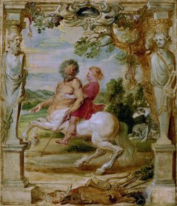 Achilles opgeleid door de centaur Chiron, 1630-1635