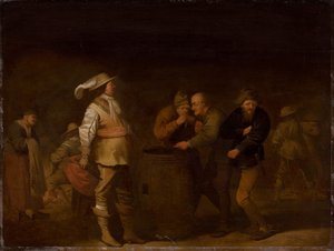 De Overgave van Oorlogsbuit, c. 1635 door Pieter Quast