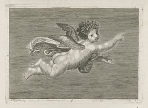 Wijzende putto door Pieter Romans