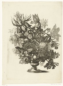 Glazen vaas met bloemen Vazen met bloemboeketten
