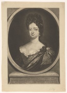 Portret van Susanna Sibylla Reichardt door Pieter Schenk (I)
