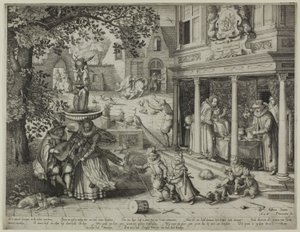 Een allegorie van de relaties tussen de generaties door Pieter Serwouters