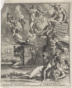 Titelpagina voor: Europische Mercurius, 14de stuk, 1ste deel, 1703