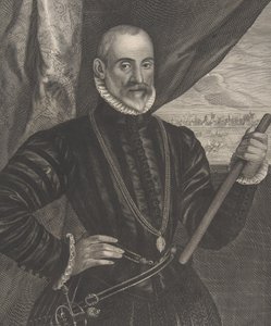 Francisco Valdes, Spaanse commandant, uit de serie Quatuor Personae..., 1649 door Pieter Soutman