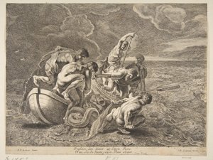 Wonderbaarlijke visvangst, 1595-1657 door Pieter Soutman