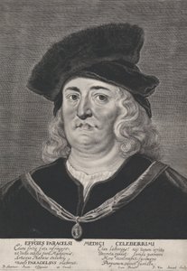 Portret van Theophrastus Paracelsus, 1615-43 door Pieter Soutman