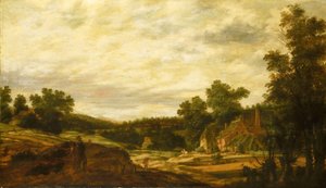 Heuvelachtig landschap door Pieter Stalpaert