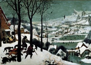 Jagers in de sneeuw (Winter)