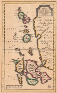 Kaart van de Molukken (modern Indonesië), c.1707