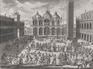 Het carnaval van Venetië, uit: Thesaurus Antiquitatum et Historiarum Italiae, vol. IX, 1722