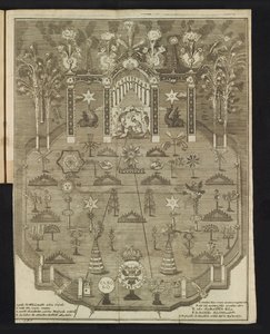 Vuurwerk bij de viering van het jubileum, 1767 door Pieter Wauters