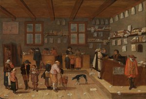 Het kantoor van de advocaat, 1628 door Pieter de Bloot