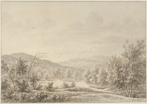 Heuvellandschap door Pieter de Goeje