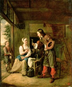 Krijger en dienaar, 1653