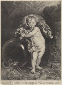 Christuskind met rijksappel door Pieter de Jode (II)