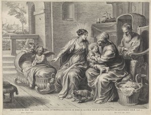 Heilige Familie en Heilige Anna door Pieter de Jode (II)