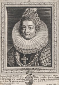 Portret van Isabella Clara Eugenia, Infanta van Spanje, ca. 1650