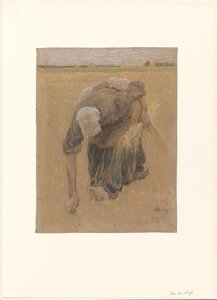 Arenlezende vrouw door Pieter de Josselin