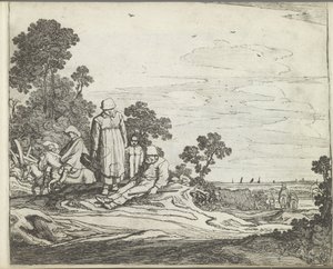 Landschap met ruiters