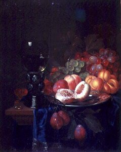 Stilleven van Fruit en Schelpdieren