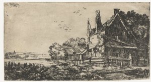 Huis met de drie schoorstenen door Pieter de With (attributed to)