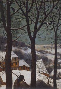Jagers in de sneeuw door Pieter Bruegel the Elder