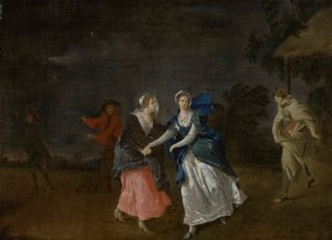 Mevrouw Cibber als Cordelia door Pieter van Bleeck