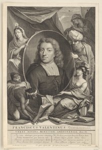 Portret van François Valentijn door Pieter van Gunst
