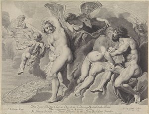 Ixion misleid door Juno en Jupiter