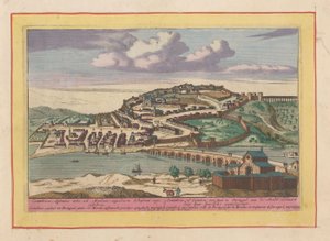 Gezicht op de Portugese stad Coimbra door Pieter van den Berge