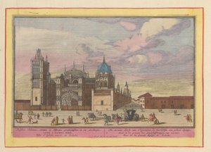 Gezicht op de kathedraal van Toledo