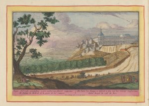 Gezicht op het Koninklijk Paleis te Madrid door Pieter van den Berge