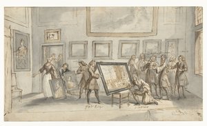 Prins Eugenius van Savoye bij de kunsthandelaar J.P. Zomer