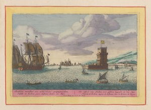 Toren van Belém in de rivier Taag gelegen door Pieter van den Berge