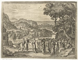 Christus antwoordt de leerlingen van Johannes Beelden en scènes uit de Bijbel (serietitel)