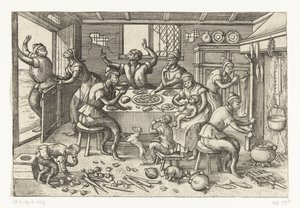 Magere keuken door Pieter van der Borcht (I)