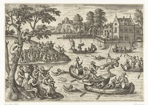 Steekspel op het water