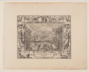 April, van De Twaalf Maanden door Pieter van der Borcht
