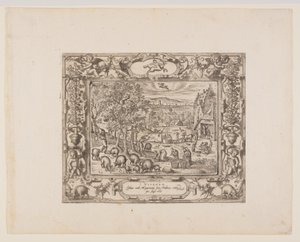 November, van De Twaalf Maanden door Pieter van der Borcht