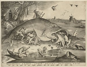 Grote vissen eten kleine vissen