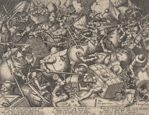 De Strijd om Geld, na 1570 door Pieter van der Heyden