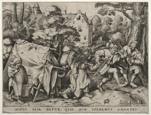 De Bruiloft van Mopsus en Nisa, 1570 door Pieter van der Heyden