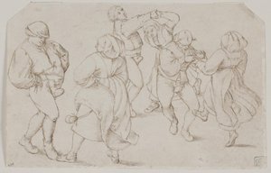 De bruiloftsdans door Pieter van der Heyden